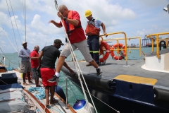 Moises, our Advisor, arrives on board