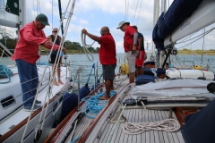 Preparing to raft up to LIBERTE