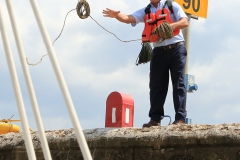 Throwing the line for us to catch